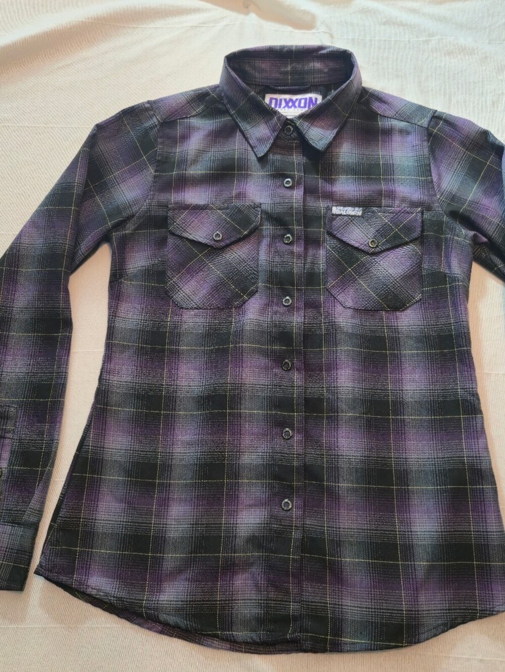 Ballistic B.T. Baldwin Dixxon Flannel Shirt - Purple Plaid Size Small